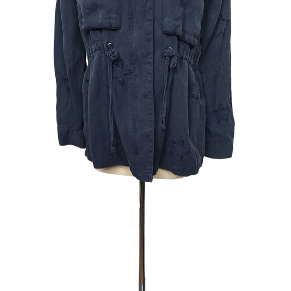Rails Lancaster Indigo Star Full Zip Snap Button Closure Jacket M - Picture 3 of 11